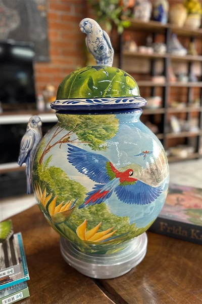 VASO BRASILEIRO COM CACATUAS GG