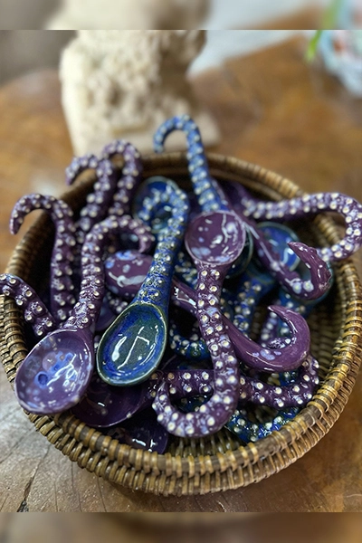 COLHERES DE TENTACULOS DE POLVO (DIVERSAS CORES)